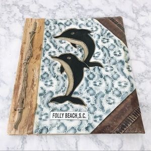 Folly Beach Photo Album Made w/ Natural Materials
